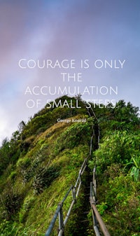 courage is only the accumulation of small steps