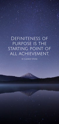 determination of purpose is the starting point of all achievement